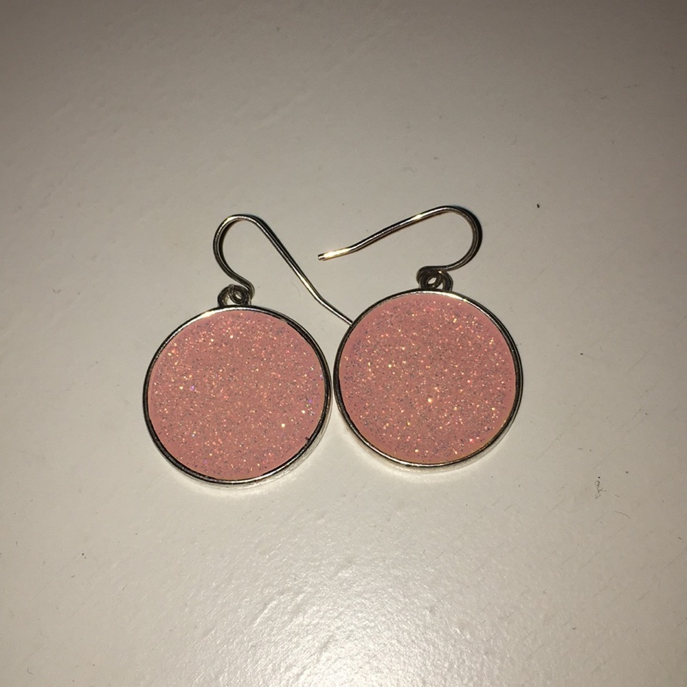 Express pink dangle earrings